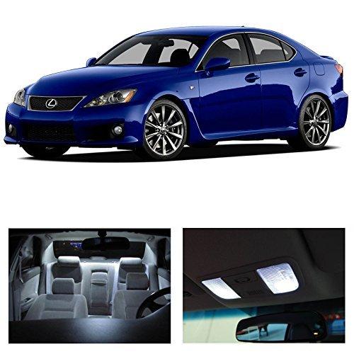 LEDpartsNow Interior LED Lights Replacement for 2006-2013 Lexus IS250 IS350 ISF Accessories Package Kit (16 Bulbs), WHITE