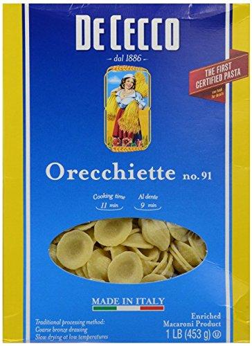 De Cecco Orecchiette No. 91 Pasta 16 Oz. (Pack of 2)