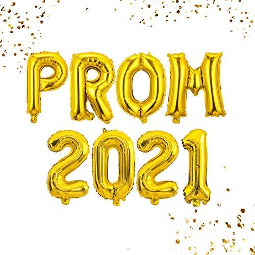 PROM 2023 Balloons Banner 16 inch letter Balloons Foil Mylar Balloons Set for Graduation Party Decorations Supplies,Graduate Balloons,Retirement, Congrats Grad Party Supplies (GOLD2023) (prom2023gold)