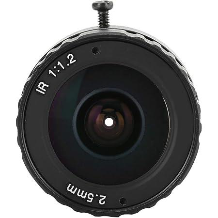 2.5mm 3MP Camera Lens, HD 2.5mm 3MP F1.2 1/2.5 CS Mount Focus Fixed CCTV Lens for Camera