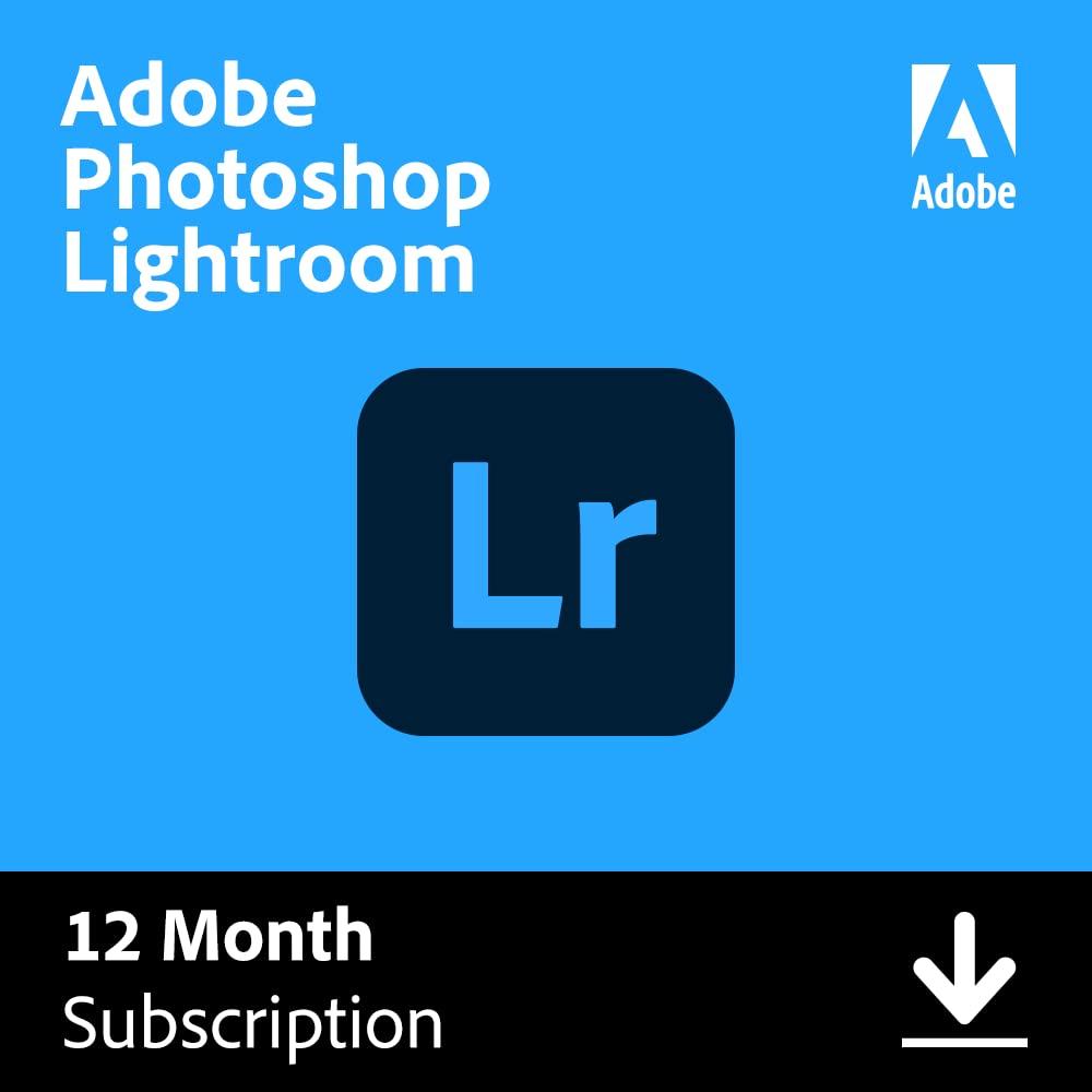 Adobe Lightroom | Photo Editing and Organizing Software | 12-Month Subscription with Auto-renewal