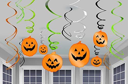 Halloween Hanging Swirl Decorations /12