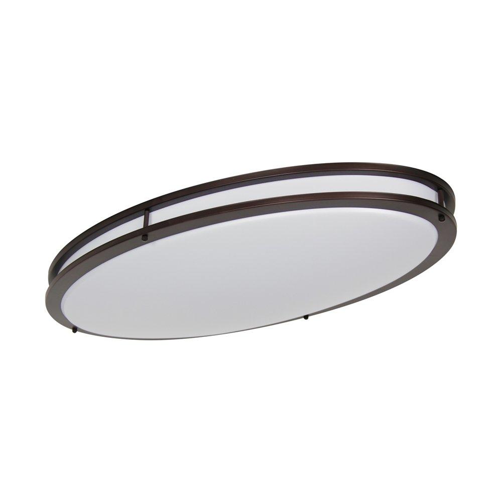 LB72134 35W LED Ceiling Light Fixture Oval, 32in Flush Mount Light Fixture, Ceiling Lamp for Bedroom, Kitchen, Bathroom, Hallway, Stairwell, Super Bright 2800 Lumens, 3000K Warm White, Dimmable