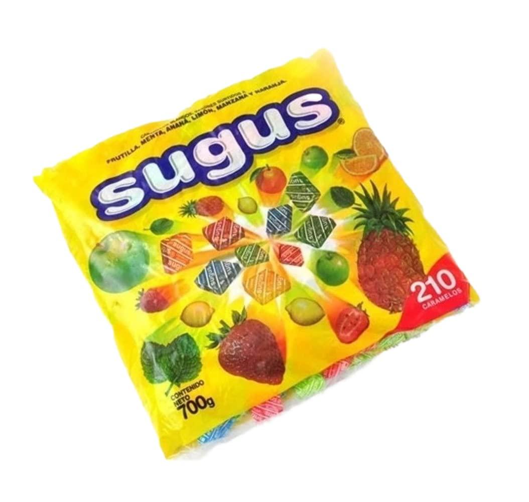 SugusCaramelos Masticables Sabor a Frutas Surtido 700 gr. - Gluten Free.