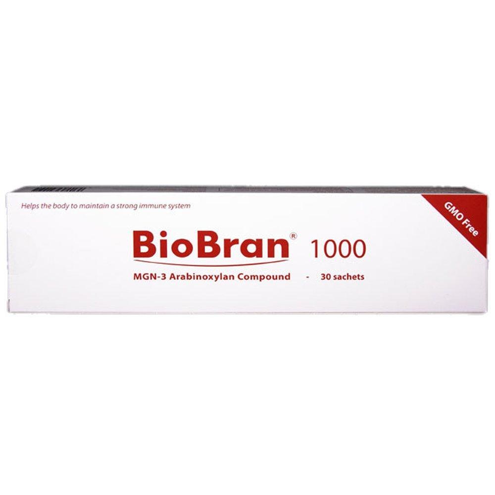 BioBran MGN -3 (1000 mg, 30 Sachets) - One of The Most Powerful Immune System Booster, from Breaking Down Rice Bran with Enzymes from The Shitake Mushroom