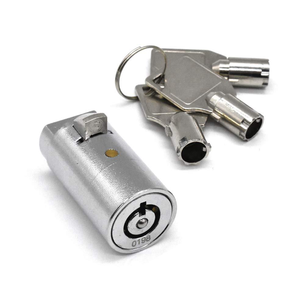 Vending Machine Lock Keyed Alike Coke Snack Machine Candy Lock Soda Machine Lock, 3Pcs Keys