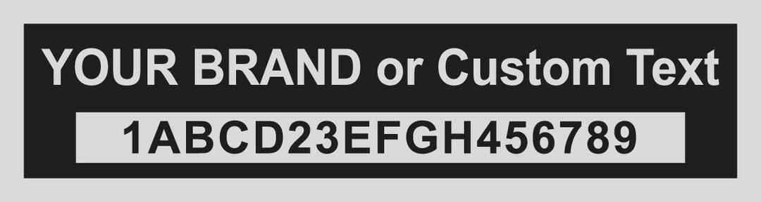 Custom Universal Vin Number Id Plate