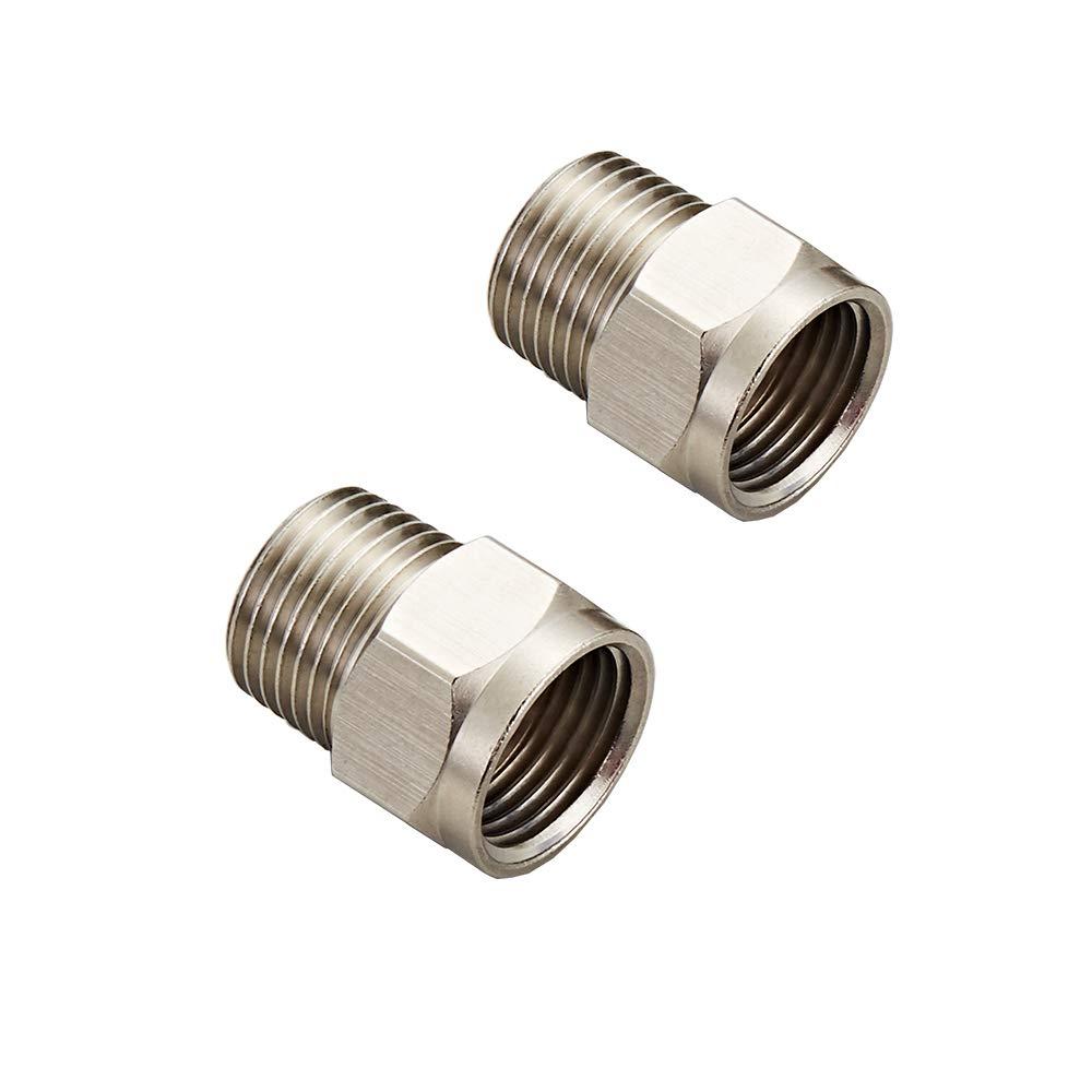 One Pair BSP 1/2“ Female to NPT 1/2" Male Thread Adapter Pipe Fitting Reducer Connector(NPT adapter)