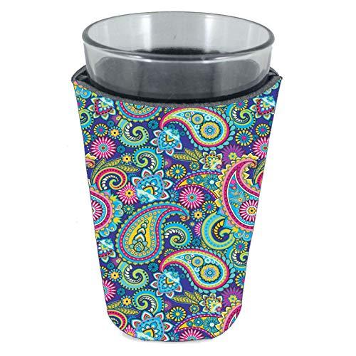 Paisley Pattern Pint Glass Coolie