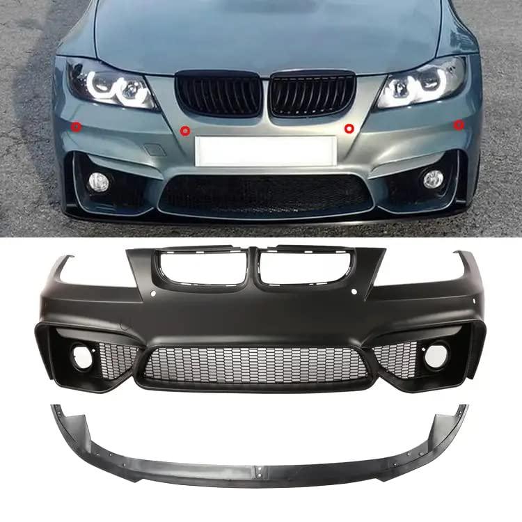 PENSUN F80 M3 M4 Style Front Bumper W/PDC Holes Fit for 2006-2008 BMW E90/E91 3-Series Sedan (Not Fit M4 And M3)