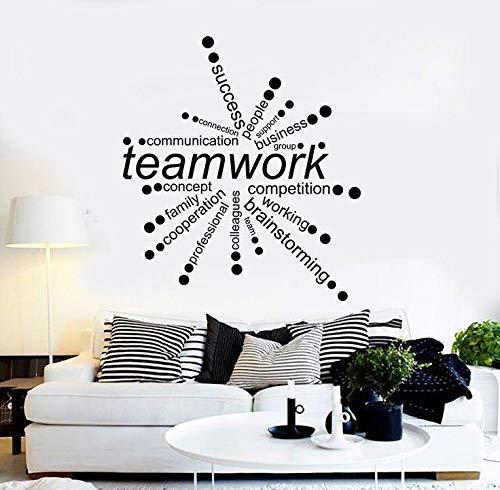 Teamwork Quotes Wall Sticker, Wall Arts Home Décor Wall Decals, 60x60 cm by Spoil Your Wall