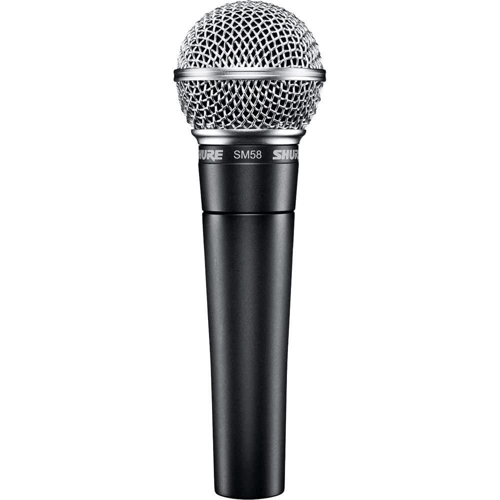 ShureSM58 Pro XLR Dynamic Microphone - Professional Studio & Live Performance Cardioid Mic for Vocals, Podcasting, and Recording (SM58-LC)