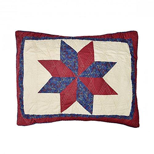 Donna Sharp Pillow Sham - Gatlinburg Starby Contemporary Decorative Pillow Cover With Star Shape Pattern - Standard