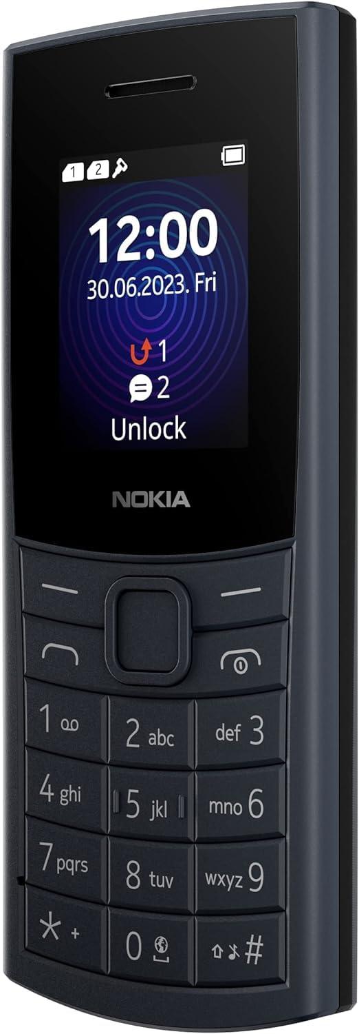 Nokia110 4G | Dual SIM | GSM Unlocked Mobile Phone | Volte | Blue | International Version | Not AT&T/Cricket/Verizon Compatible