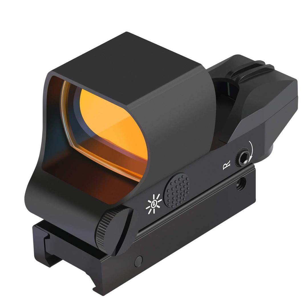 Feyachi Reflex Sight, Multiple Reticle System Red Dot Sight with Picatinny Rail Mount, Absolute Co-Witness