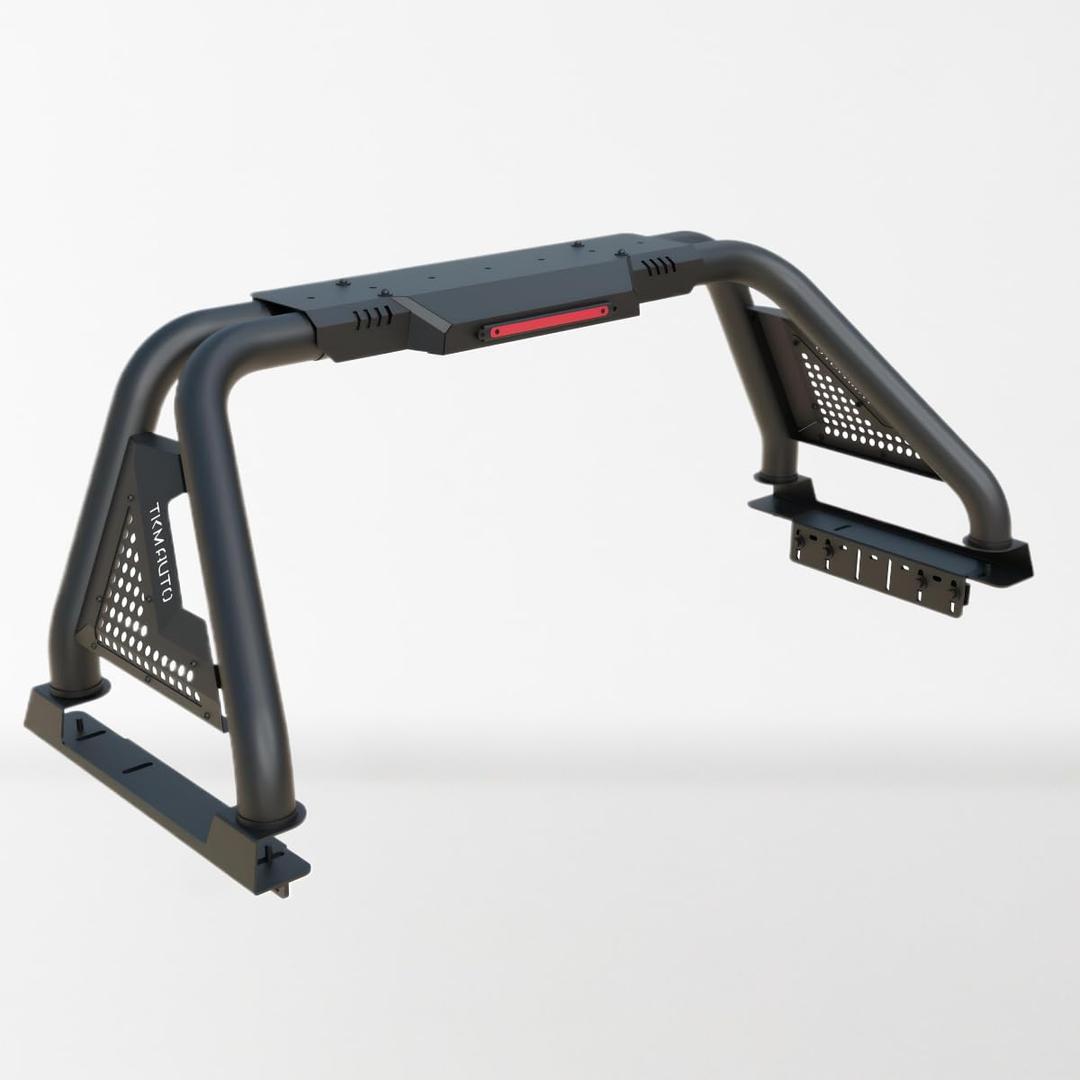 Sport Bar Roll Bar Fit Tacoma, JT Gladiator, Ranger, Colorado, Canyon, and Frontier (Black Steel)