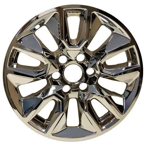 20" Chrome Wheel Skin Set Made for Chevrolet Silverado (19-22), Suburban (21-22) | Durable ABS Plastic Cover - Fits Directly Over OEM Wheel