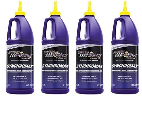 Royal Purple 01512 Set of 4 Synchromax Manual Transmission Fluid 1-Quart Bottles