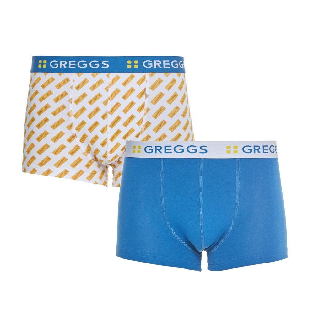 Primark Limited Greggs Men's Boxer Hipsters Briefs 2 Pack Underwear Sausage Rolls Size Large Multi