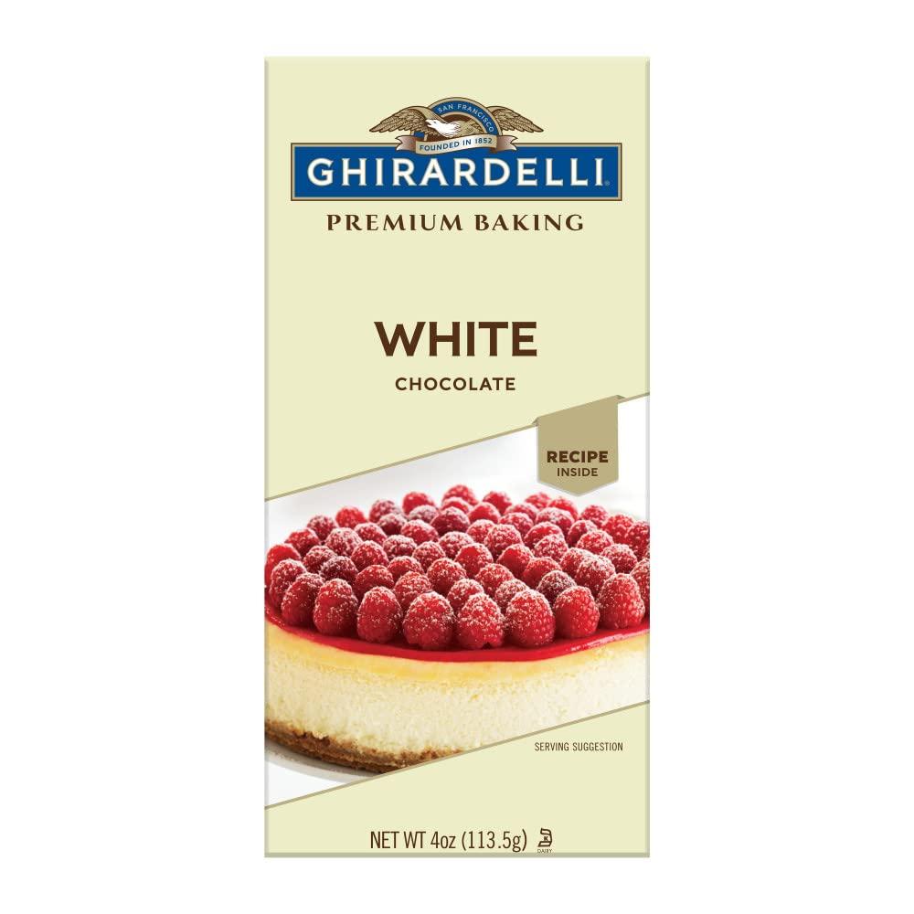 GhirardelliPremium White Chocolate Baking Bar, 4 oz Bar (12 bars)