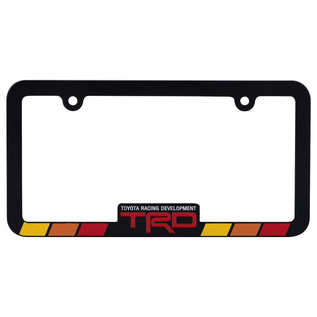 CHROMA 042616 Racing Development TRD Black Metal License Plate Frame compatable with Toyota