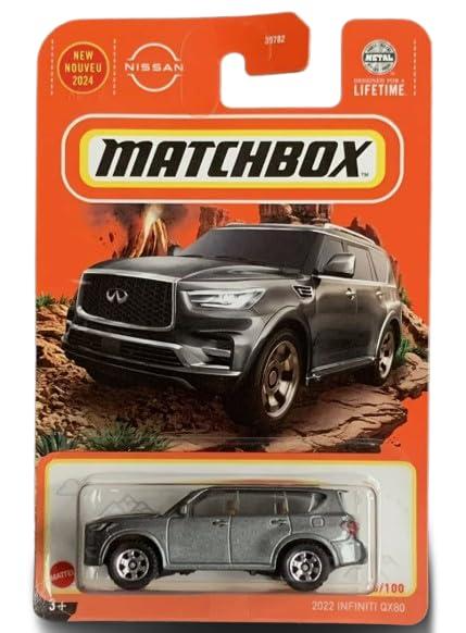 Matchbox2022 Infiniti QX80 Diecast Car Model, 1:64 Scale, Gray