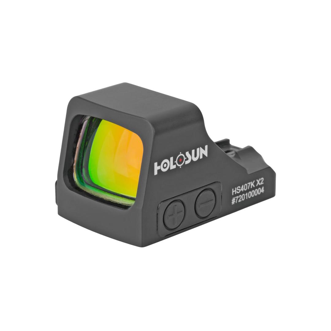 HOLOSUNHS407K X2 Red 6 MOA Dot Open Reflex Optical Sight for Subcompact Pistols - Durable Parallax Free Unlimited Eye Relief Handgun Sight with Aluminum Housing & Shake Awake Technology