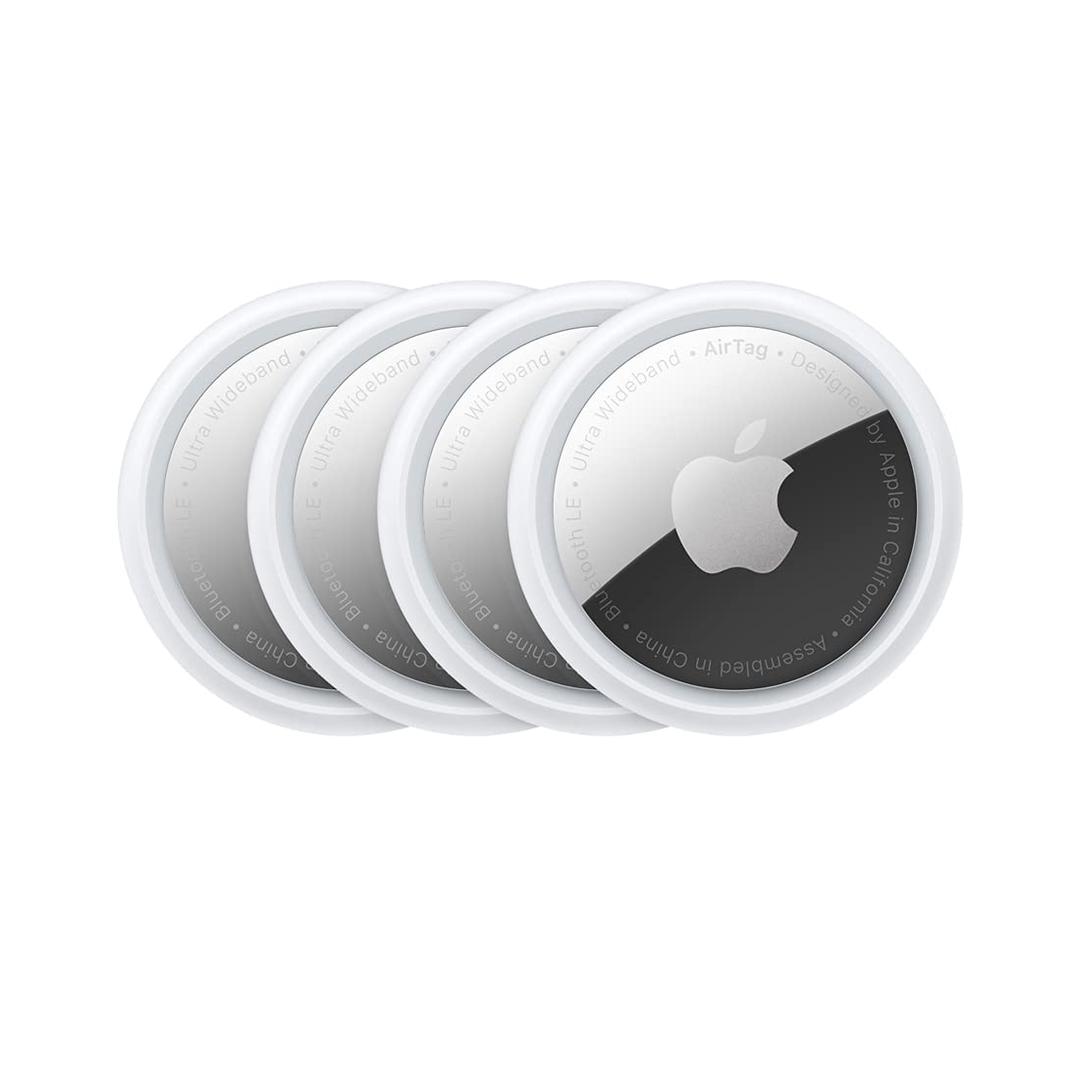 AppleAirTag (4 pack). Track and find your keys, wallet, luggage, backpack and more. Simple one-tap set up with iPhone or iPad. Replaceable battery.