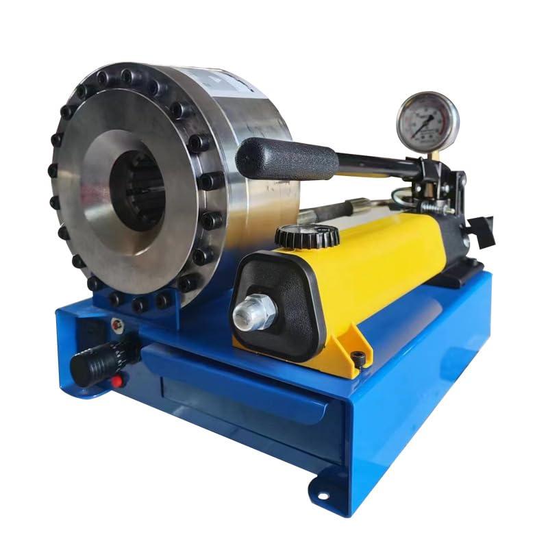 Manual hydraulic hose crimping machine with 8 sets of dies, suitable for high-pressure hydraulic hoses and pipes, System pressure 40MPa