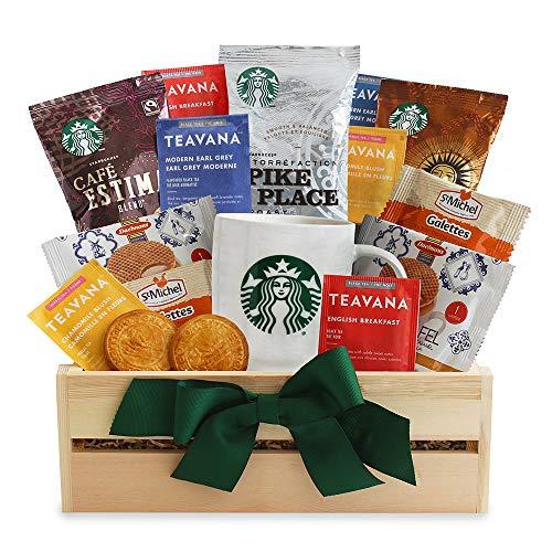 California Delicious Starbucks Daybreak Gourmet Coffee Gift Basket, 5 Pound, Coffee and Tea, 1 Count