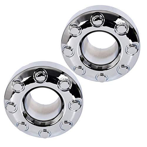 PIT66 Wheel Center Cap, Compatible with 05-18 Ford F350 F-350 Dually Pickup Truck 2 PCS Chrome Open Front 4x4 Wheel Center Hub Cap 5C3Z1130TA