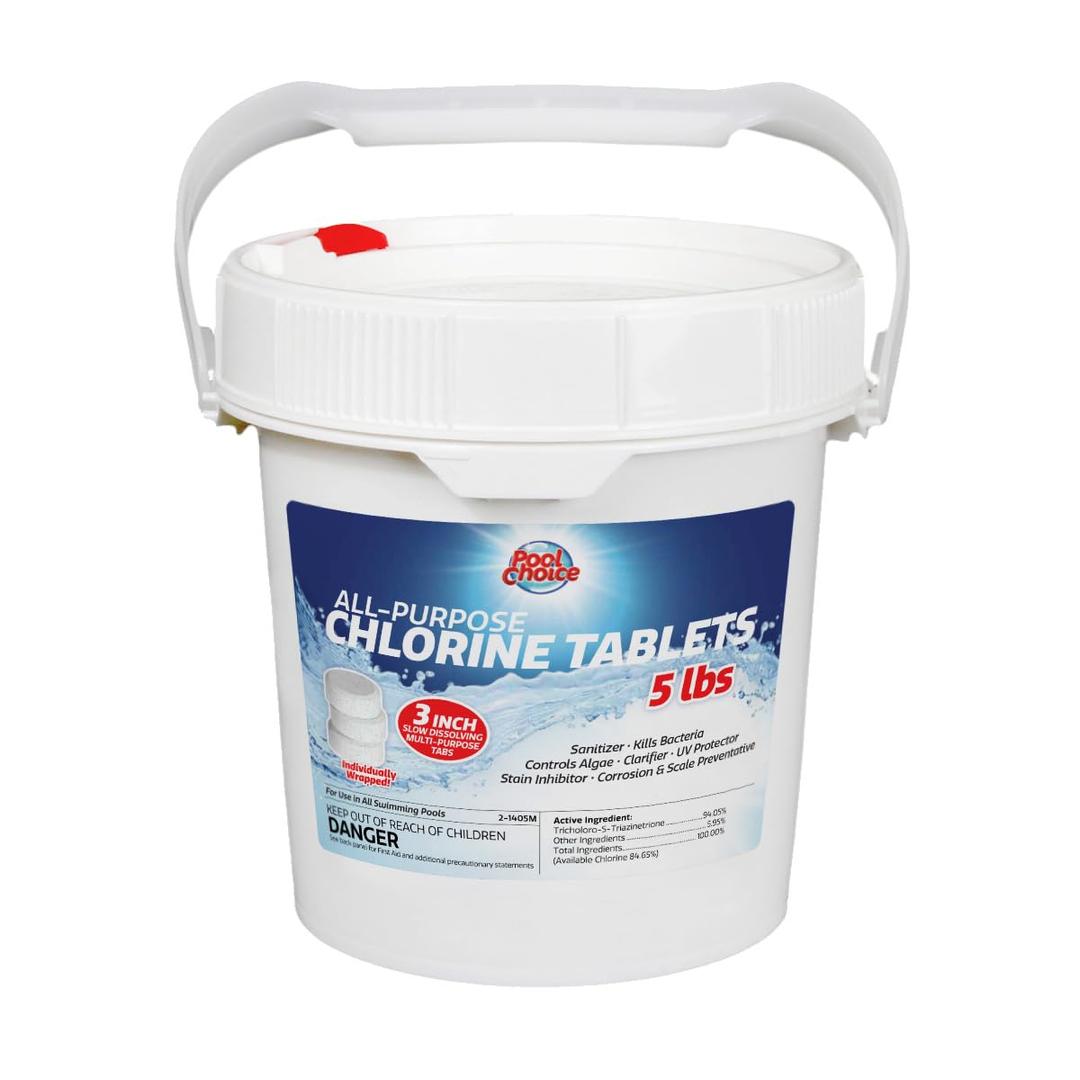 SpaChoice 2-1405M Swimming Pool Chlorine Tablets 3 Inch, 5-Pounds