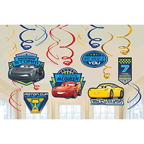 Cars Hanging Party Decorations, Party Supplies