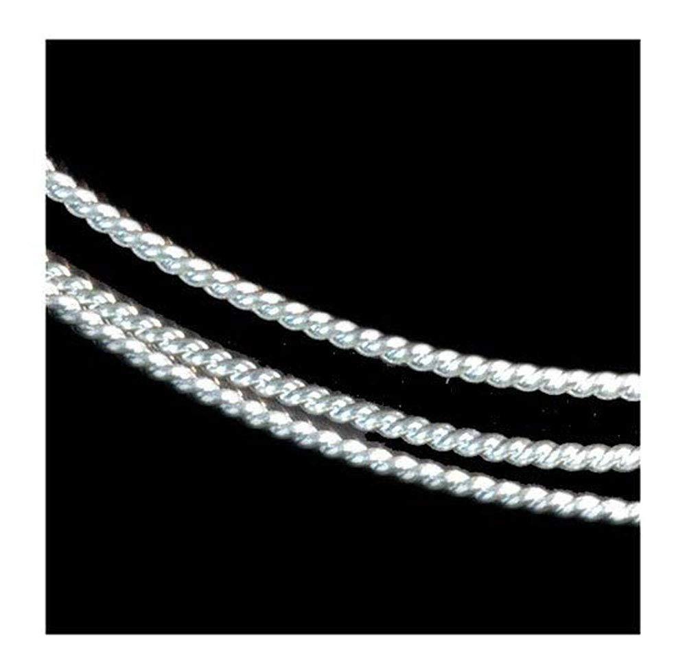 Twist Wire 18 Gauge (0.040") Sterling Silver Round Soft Temper (3 Feet)