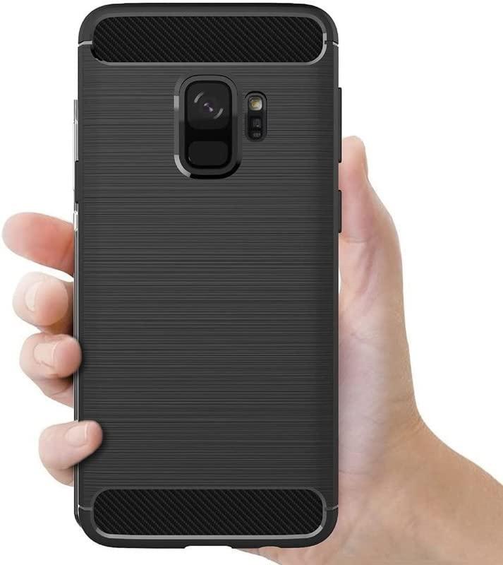 ConnectPoint [Bumper] Exculsive Zebra with Anti Dust Plugs Shockproof Slim Back Cover Case for Samsung Galaxy S9 5.8" - Black