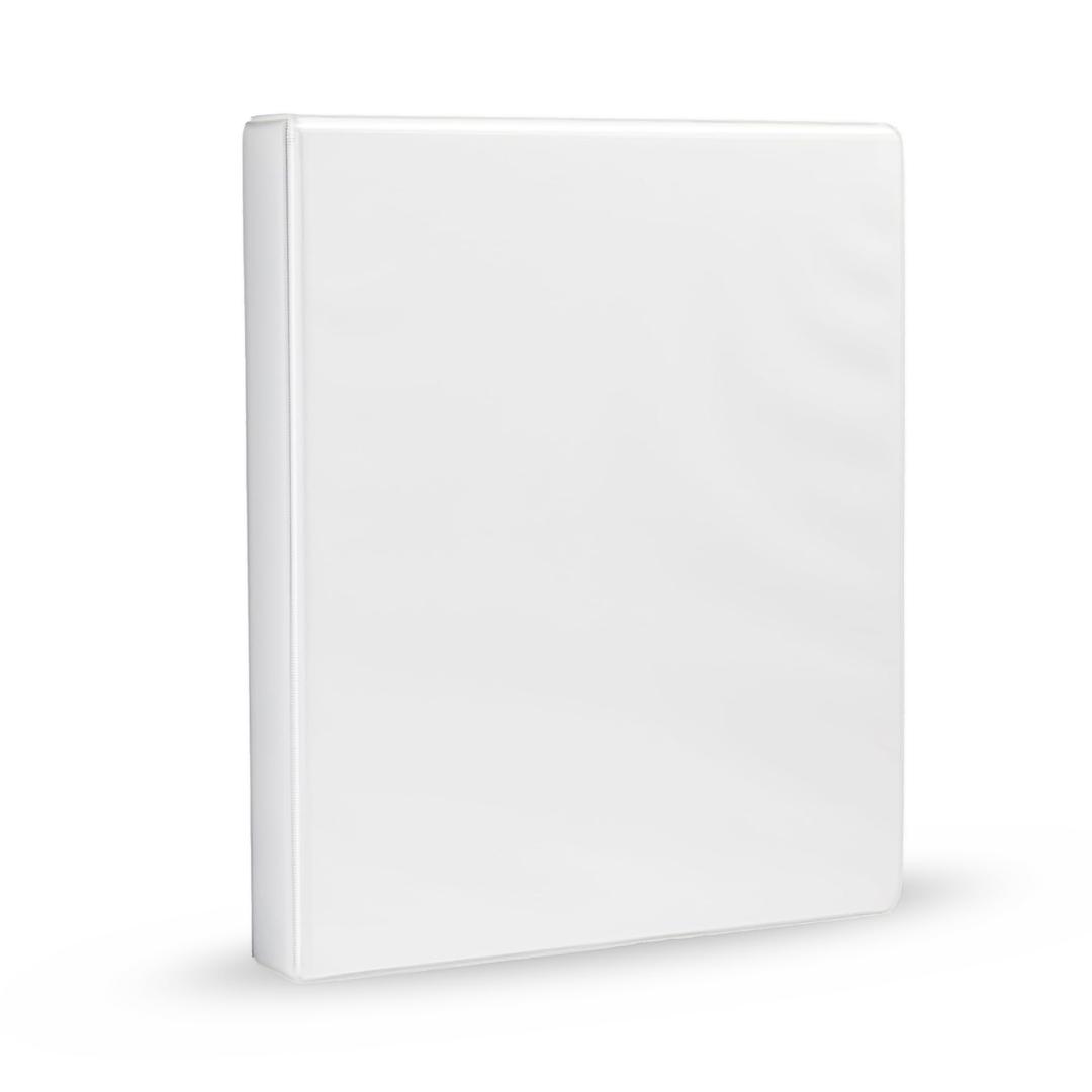 Amazon Basics 3-Ring Binder, 1-Inch - White 1 Pack