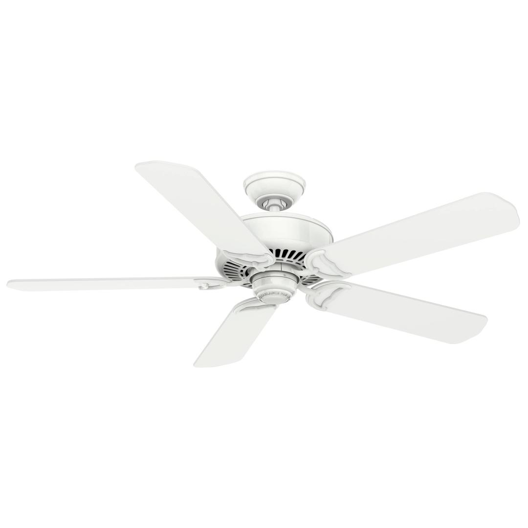 CasablancaPanama Indoor Ceiling Fan with Remote Control, Snow White finish