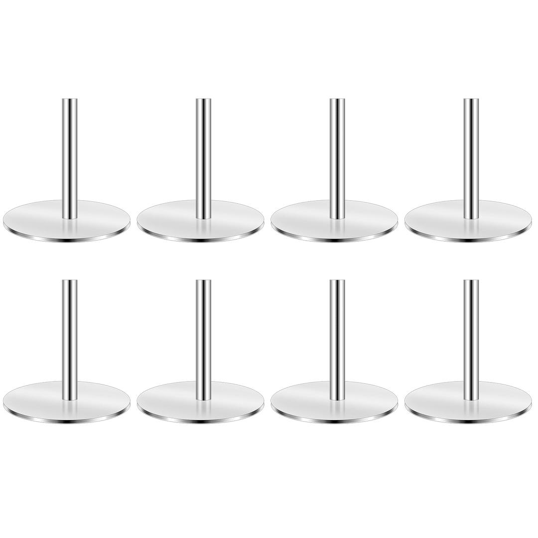 8 PCS Stainless Steel Cake Heating Core, 2 Inch Reusable Heating Rods for Cake Baking Supplies, Baking Tools Accessories for Professional Baker, Home Enthusiast, Ensure Cake Centers Baking Effect