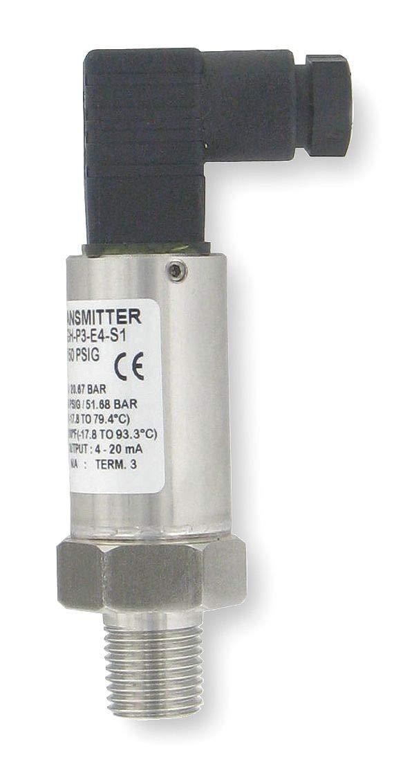 Dwyer® Ind'l Pr Transmitter, 628-11-GH-P1-E4-S1, 0-150 psig, DIN Plug, 4-20 mA, 2 Wire