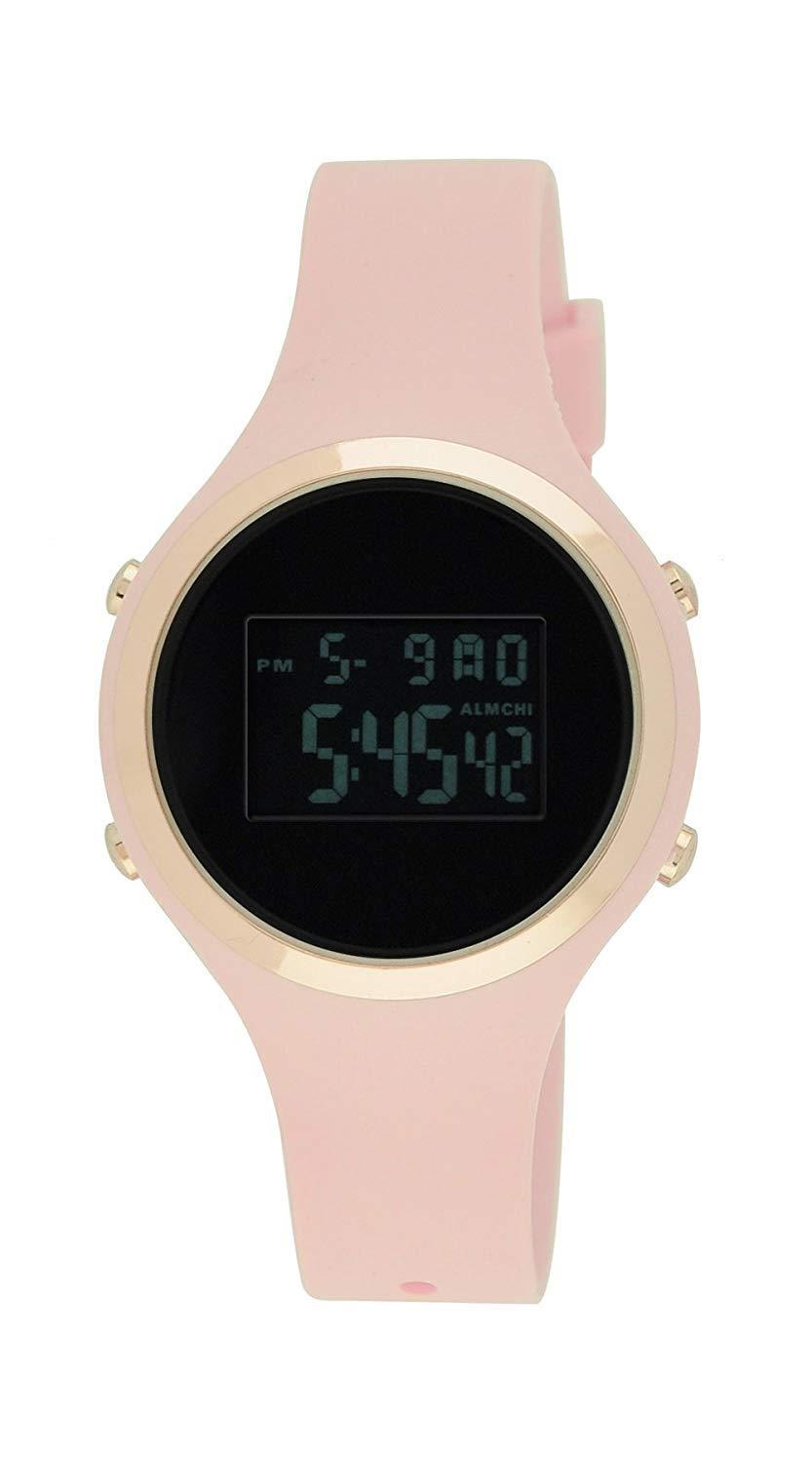 Moulin Ladies Pastel Color Digital Jelly Watch Dark Screen, Pink, Size No Size