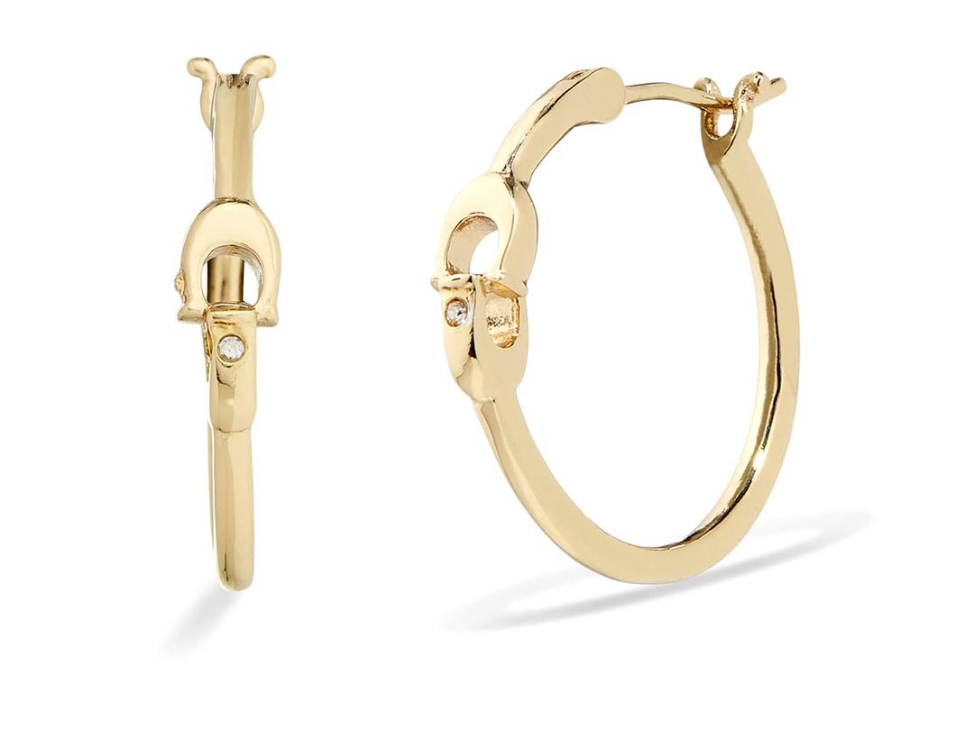 COACH Women's Signature Hoop Earrings