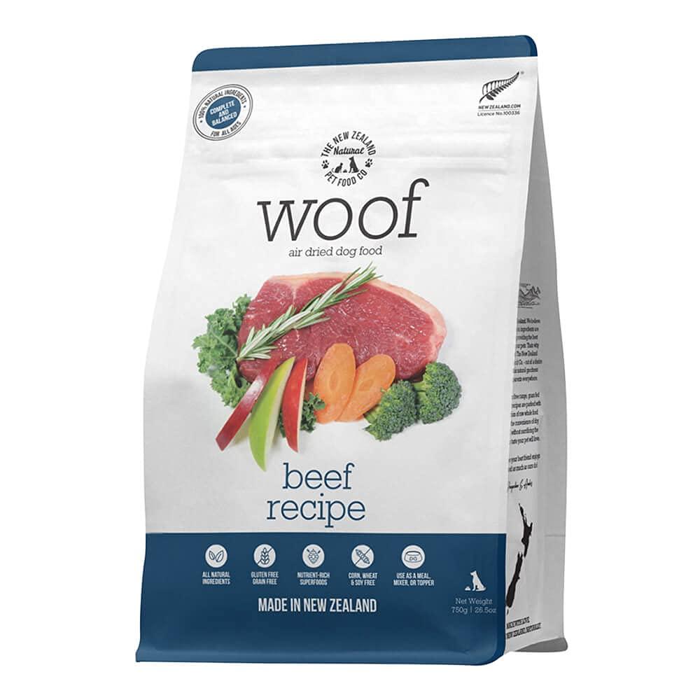 WOOF Air Dried Dog Bites - Beef Recipe, Air Dried Dog Food, High Protein Beef Dog Food, Healthy Dog Food, 26.5 oz