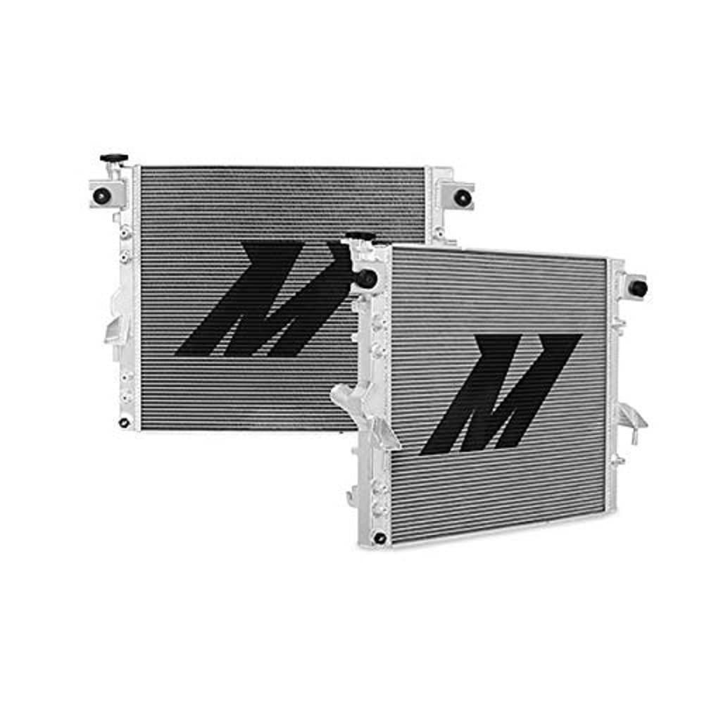 Mishimoto MMRAD-WRA-07V2 Aluminum Radiator, Compatible with Jeep Wrangler JK, 2007-2017, Silver