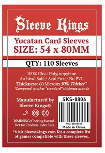 Sleeve Kings Yucatan Card Sleeves (Settlers Of Catan Compatible) 54X80Mm -110 Pack, 60 Microns