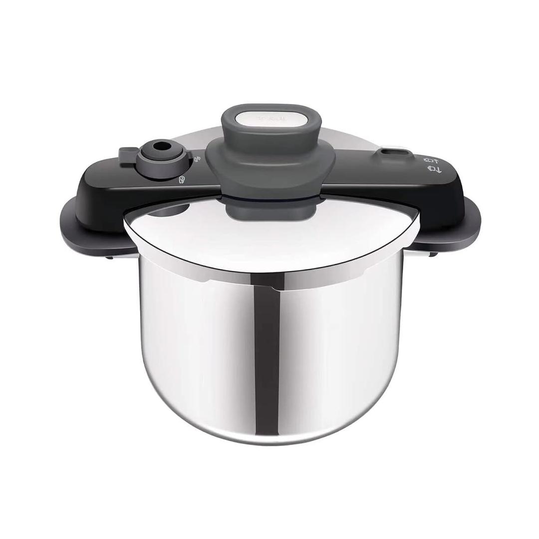 TefalPressure Cooker, Secure Compact 8 L, 5-Point Security System, Ultra-Fast Results, P3534446