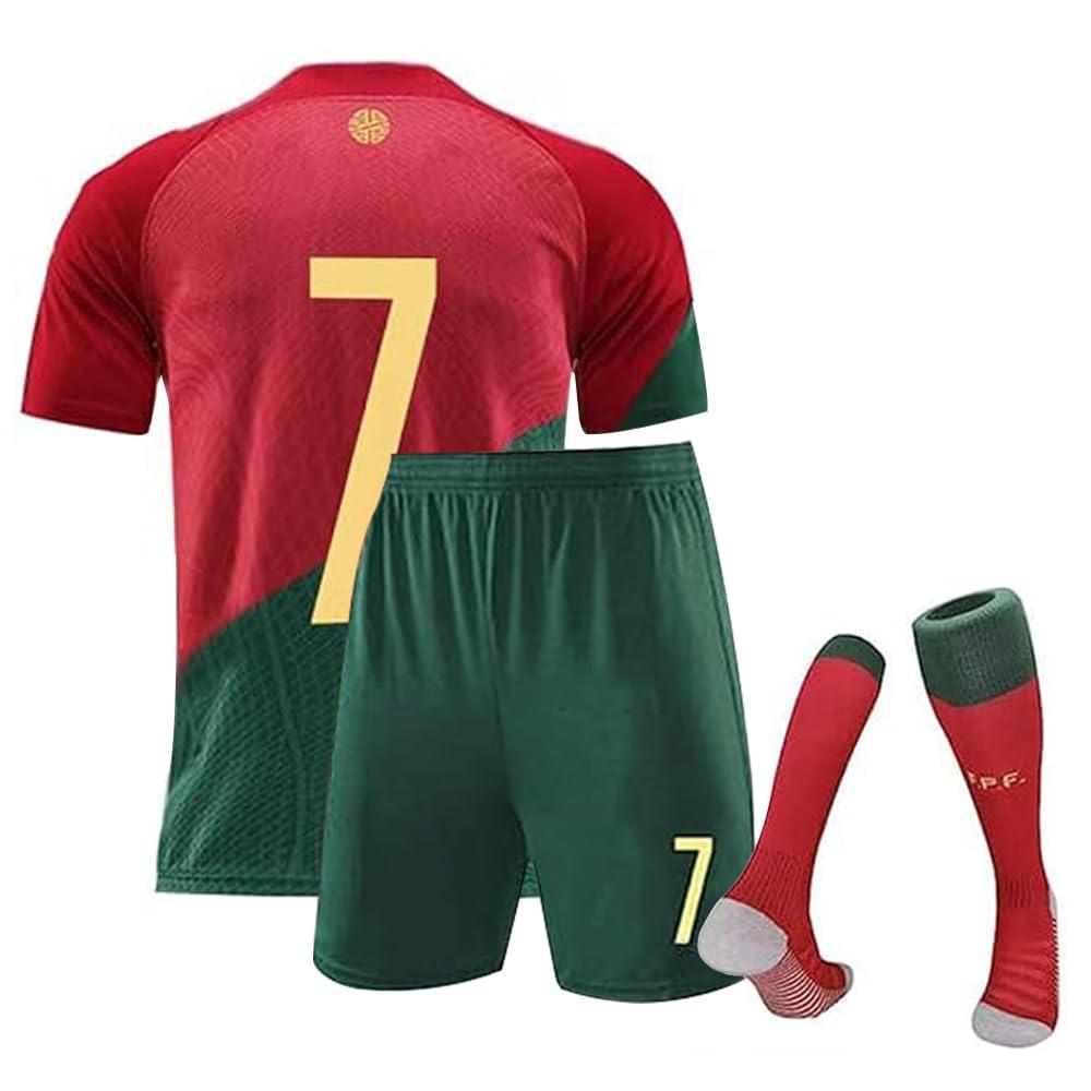 HOMPAYFootball Jersey, jersey 2022 Soccer Jersey, T-Shirt Boys Kids Youth Jersey Socks Soccer Shirt Kit Set