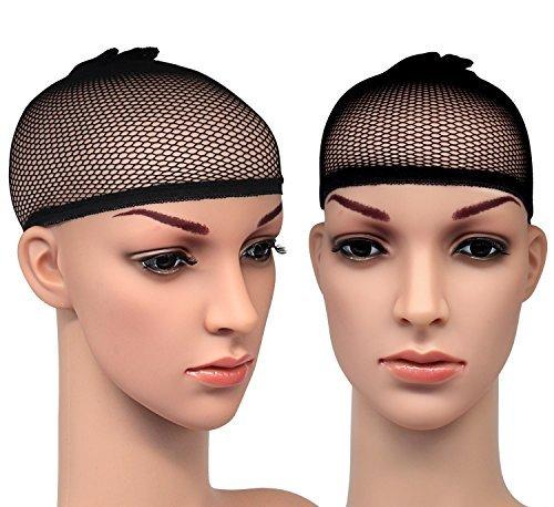 BlisstimePack of 3 Wig Cap Open End Black Mesh Net Liner Weaving Cap