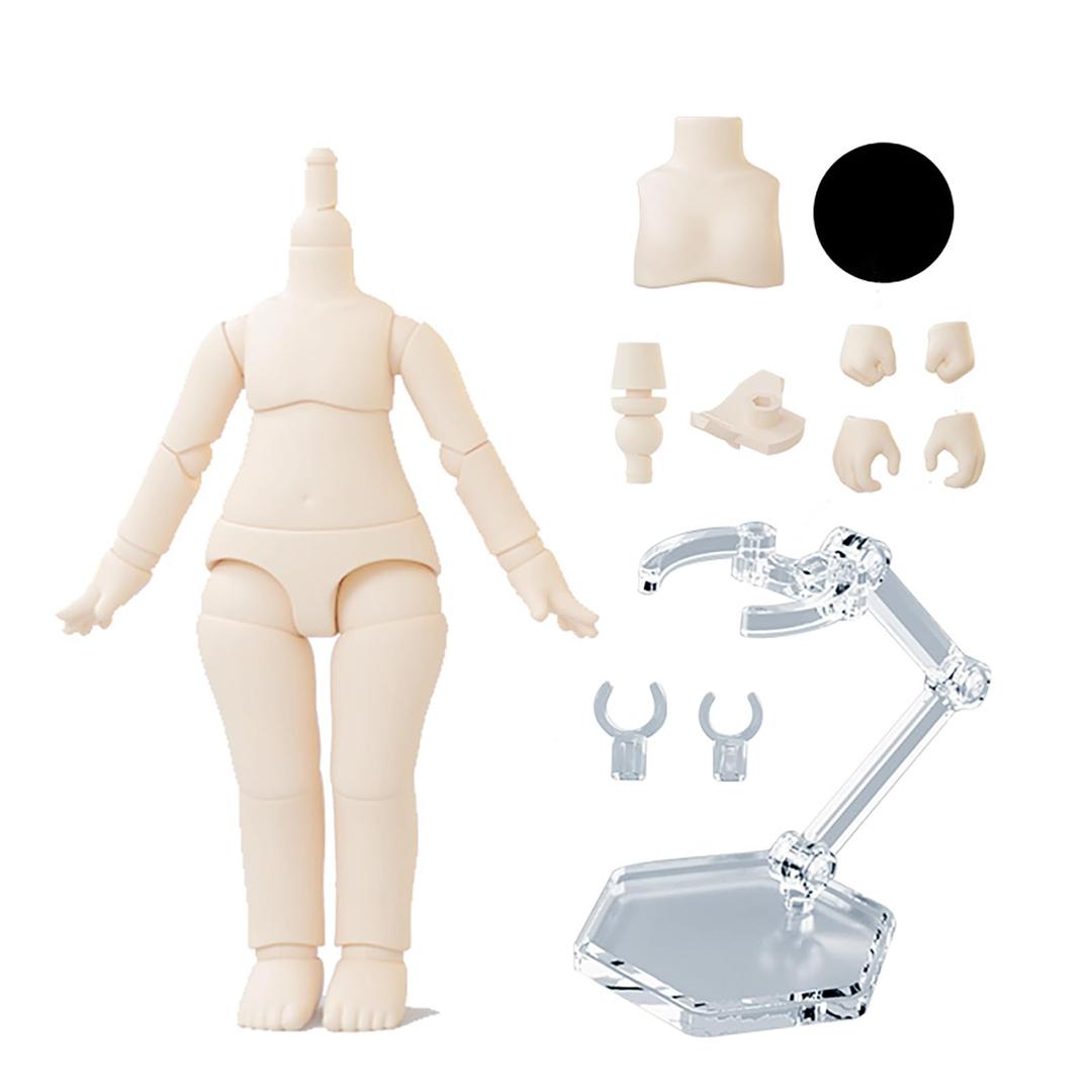 YMY OB11 Doll Body Normal Size GSC BJD Doll Body Joint Movable Doll Model Action Figure （Milky White-3.78 in）