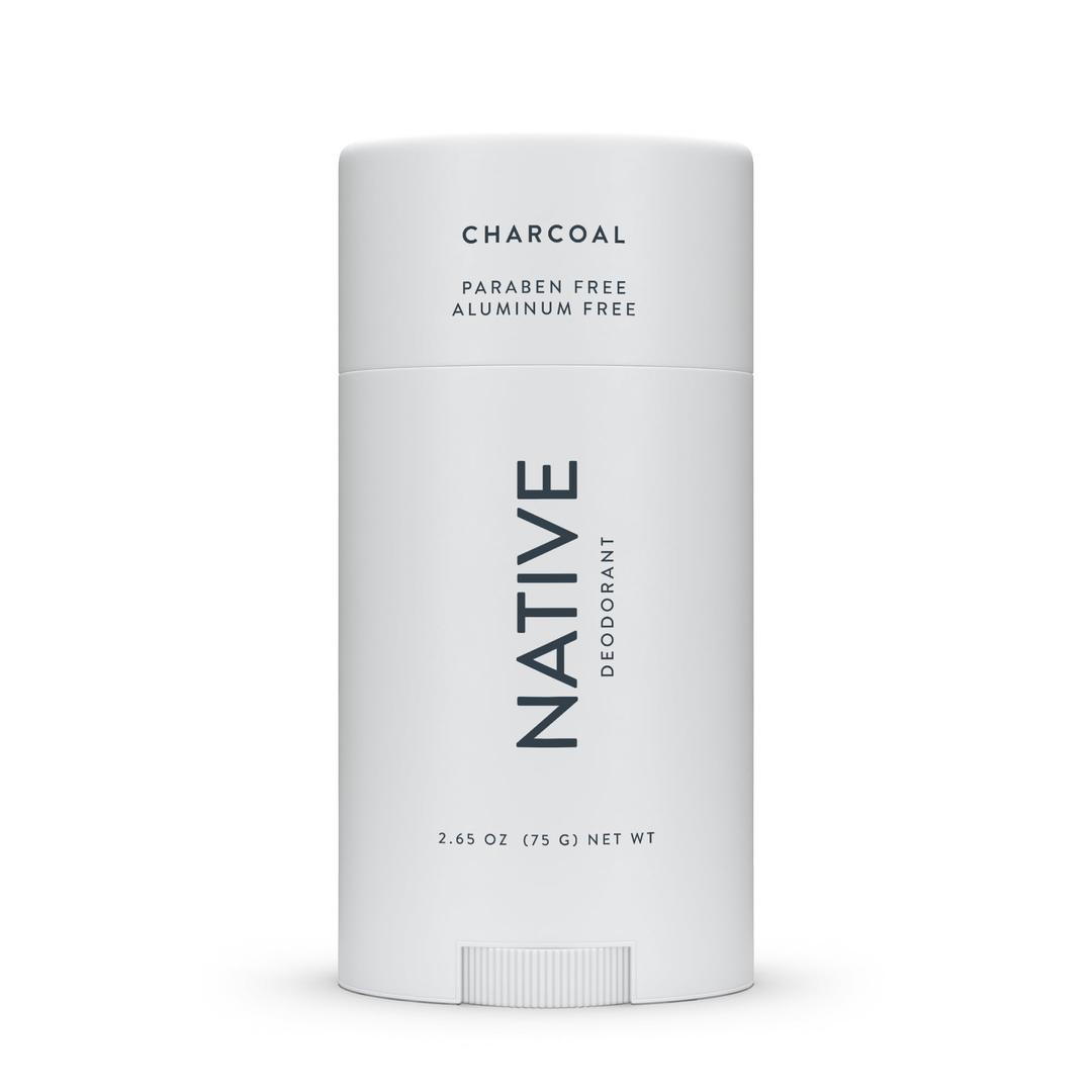 NativeDeodorant - Natural Deodorant - Vegan, Gluten Free, Cruelty Free - Free of Aluminum, Parabens & Sulfates - Born in the USA - Charcoal