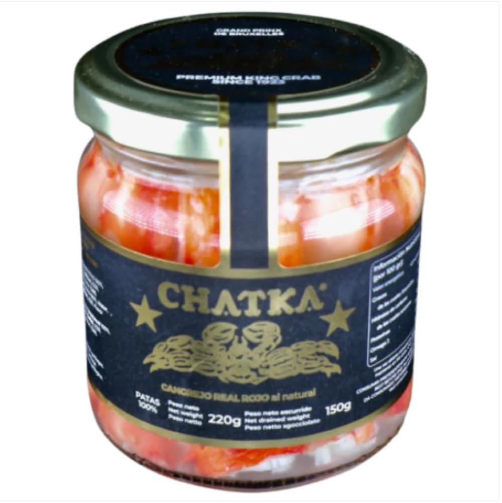 CHATKA 100% King Crab Legs 150g | Premium Quality in Crystal Jar | Fresh & Elegant Presentation